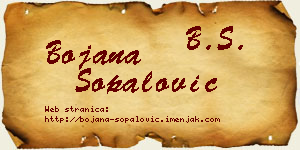 Bojana Šopalović vizit kartica